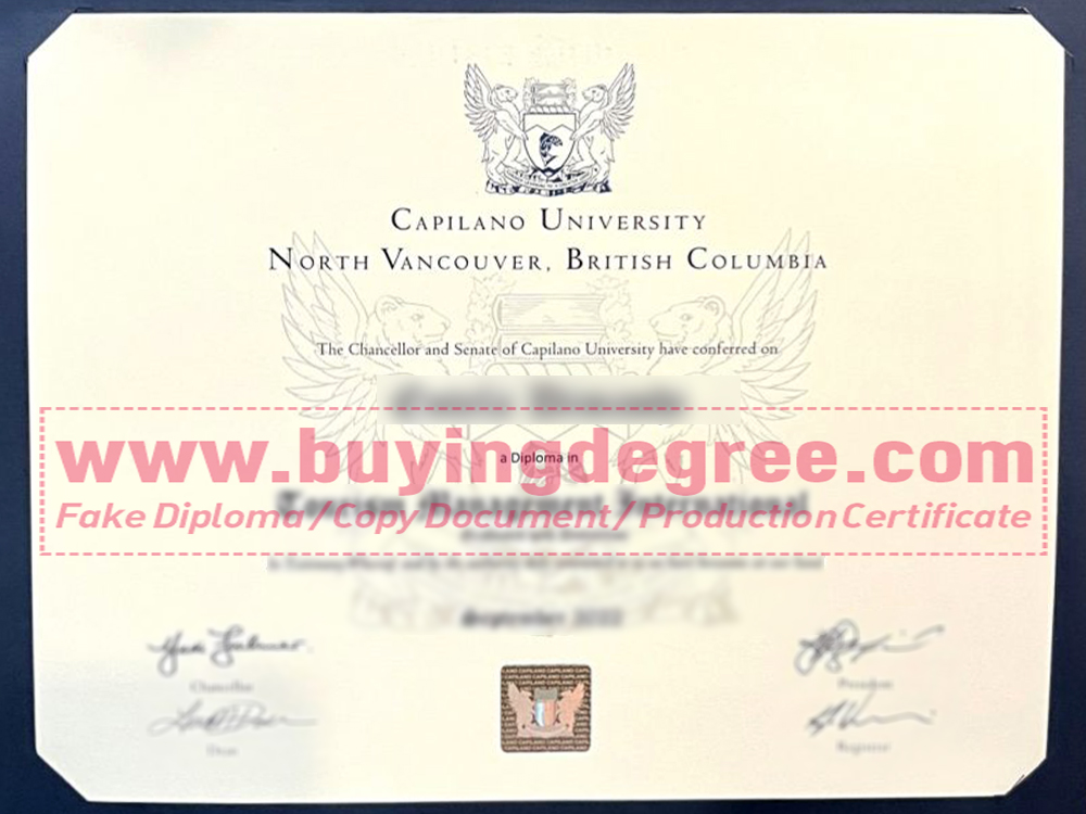 How to get a fake CapU degree?
