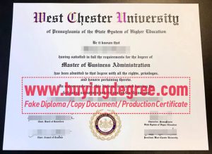 West Chester University degree