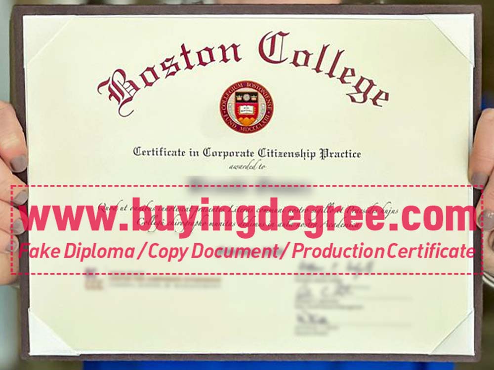 How to buy a fake Boston College certificate?