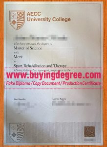 Buy a fake AECC University College diploma in UK