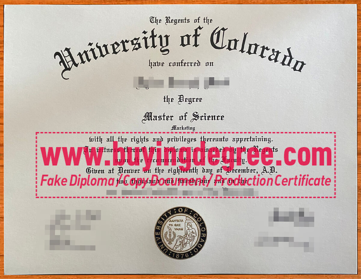 3 Best ways to sell buy fake University of Colorado Boulder diploma