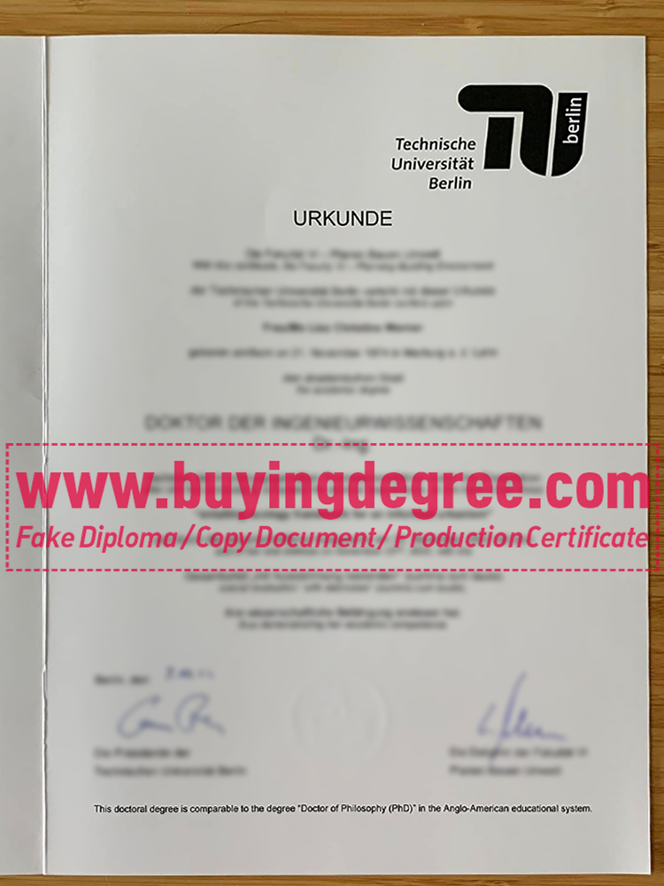 How to get a fake Technische Universität Berlin degree?