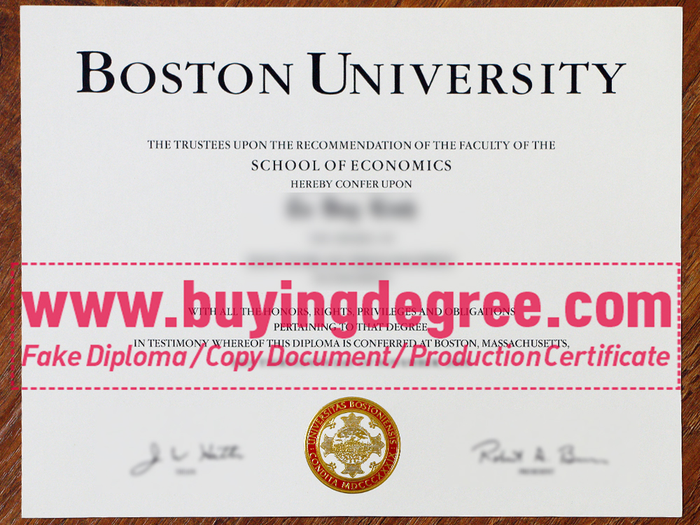 Why You Should Buy A Fake Boston University Degree?