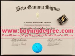 get a fake Beta Gamma Sigma certificate
