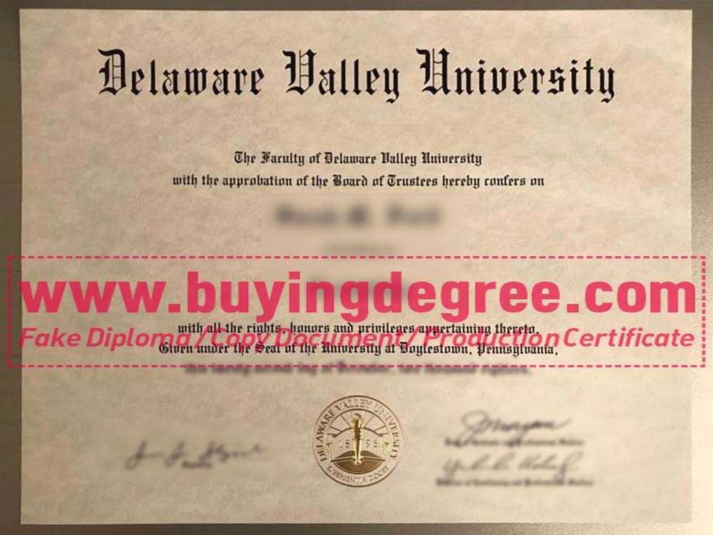Buy a fake Delaware Valley College diploma