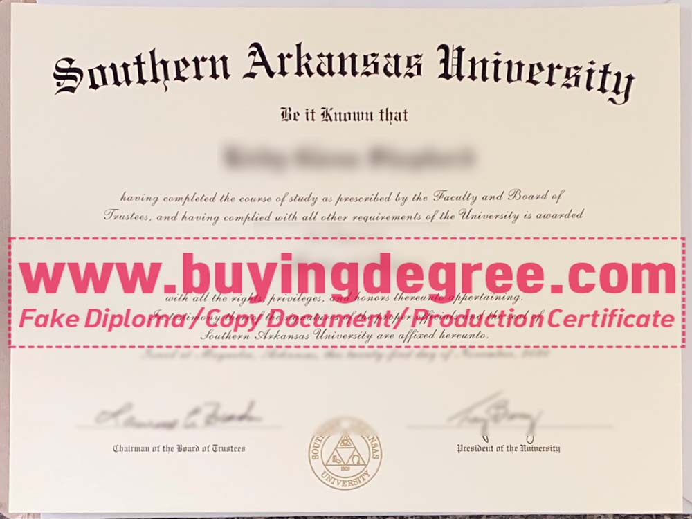 order a fake Southern Arkansas University diploma