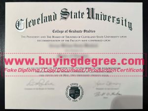 create a fake Cleveland State University diploma